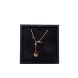 thumbnail Ex-Libris pendant, small in 18k rg - L'UXE LINK