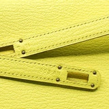 thumbnail kelly long wallet goat 9r yellow ghw - L'UXE LINK