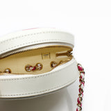 thumbnail life ring bag white mix pink cc logo lambskin mix transparency pvc light ghw seri 26 - L'UXE LINK