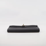 thumbnail kelly wallet black rghw epsom - L'UXE LINK