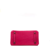 thumbnail birkin 25cm ostrich 5J pink phw D stamp