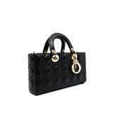 thumbnail D-joy small lamb skin black ghw - L'UXE LINK