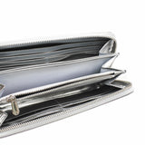 thumbnail long zippy wallet patent silver phw - L'UXE LINK