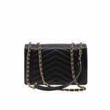 thumbnail flap bag lamb skin black V  ghw seri24 - L'UXE LINK