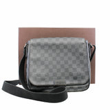 thumbnail chessboard men bag black and gray - L'UXE LINK