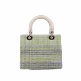 thumbnail lady dior Medium Tweed green phw - L'UXE LINK