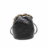 thumbnail bucket bag with chain handle black ghw seri 30 - L'UXE LINK
