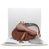 thumbnail saddle small in leather nude beige ghw - L'UXE LINK