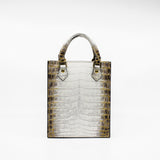 thumbnail tote crocodile white himalaya ghw rrp18200 - L'UXE LINK