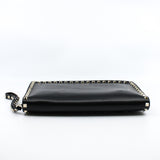 thumbnail Rockstud Flap Clutch Leather Black GHW - L'UXE LINK