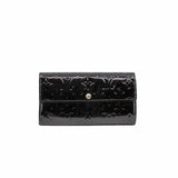 thumbnail long wallet berry patent flap buckle ghw - L'UXE LINK