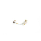 thumbnail j'a dior crystal star pearl single earring in ghw - L'UXE LINK