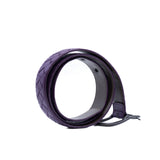 thumbnail lady classic belt in leather purple ruthenium hw #80 - L'UXE LINK