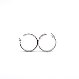 thumbnail Boucles d'oreilles Olympe earring in black phw - L'UXE LINK