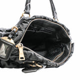 thumbnail prada tote fabric black - L'UXE LINK