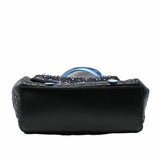 thumbnail CHRISTIAN DIOR 2016 NAVY BLUE CANNAGE LEATHER/SEQUIN EMBELLISHED MESH 'STARDUST' BACKPACK - L'UXE LINK