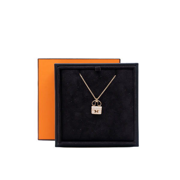 constance diamond necklace in 18k rg #20w133276