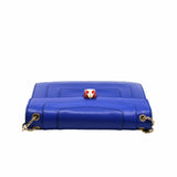 thumbnail SERPENTI DOUBLE FLAP CHAIN BAG BLUE GHW - L'UXE LINK