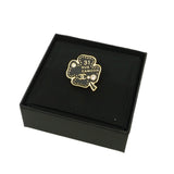 thumbnail perfurm bottle brooch in leather black - L'UXE LINK