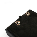 thumbnail Vertige Cœur double one little diamond 18k rg earring - L'UXE LINK