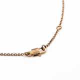 thumbnail H lock diamond rghw necklace - L'UXE LINK