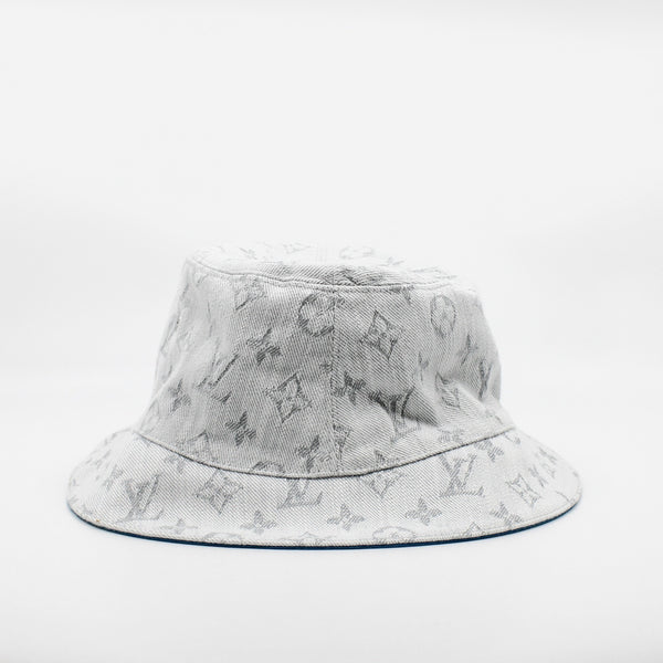 hat fabric  white mix blue logo cloth