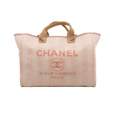 thumbnail deauville medium tote in fabric pink phw seri 29 - L'UXE LINK