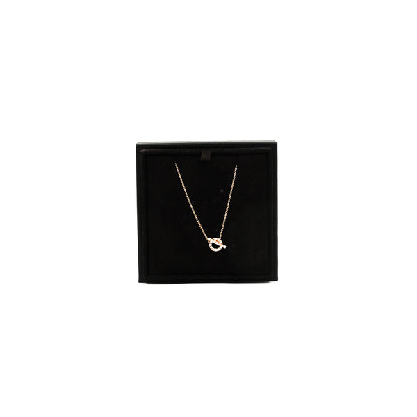 finesse Q diamond necklace in 18k rg #B02100186147