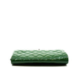 thumbnail timeless chanel clutch chain bag patent green phw seri 19 - L'UXE LINK