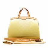 thumbnail BREA HANDBAG MONOGRAM VERNIS MM NEUTRAL BEIGE - L'UXE LINK