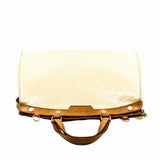 thumbnail BREA HANDBAG MONOGRAM VERNIS MM milky White PATENT GHW - L'UXE LINK