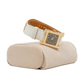thumbnail heure H pm diamond black dial in CCD white band ghw rrp8000 - L'UXE LINK
