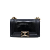 thumbnail mini leboy in lizard black ghw seri 26 - L'UXE LINK