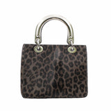 thumbnail lady dior medium lepard print horse fur phw - L'UXE LINK
