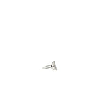 thumbnail finesse half diamond ring 18k wg #52 - L'UXE LINK