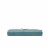 thumbnail constance long wallet 3Z blue saint cyr phw crocodile X stamp - L'UXE LINK