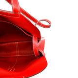thumbnail halzan 31cm in tc leather red phw T stamp - L'UXE LINK