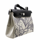 thumbnail herbag 31cm horse blue with black phw D stamp - L'UXE LINK