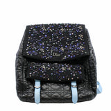 thumbnail CHRISTIAN DIOR 2016 NAVY BLUE CANNAGE LEATHER/SEQUIN EMBELLISHED MESH 'STARDUST' BACKPACK - L'UXE LINK