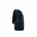thumbnail flap glittle tweed bag in navy phw seri 17 - L'UXE LINK