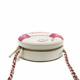 thumbnail life ring bag white mix pink cc logo lambskin mix transparency pvc light ghw seri 26 - L'UXE LINK