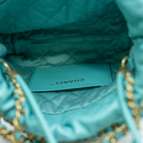 thumbnail small 22 in leather lake green ghw #E757 - L'UXE LINK
