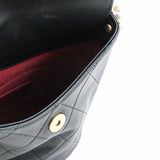 thumbnail Cube pearl flap pearl bag in black lambskin ghw seri31 - L'UXE LINK