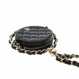 thumbnail mini round bag double side circle handle ghw  black seri  31 - L'UXE LINK