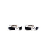 thumbnail Boucles d'oreilles Olympe earring in black phw - L'UXE LINK