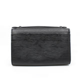thumbnail Dune Epi Leather Clery Pochette Bag in black - L'UXE LINK