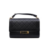 thumbnail medium top handle click Label Shoulder Bag in calfskin black ghw seri 23 - L'UXE LINK