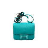 thumbnail constance 24cm blue epsom mix green A stamp - L'UXE LINK