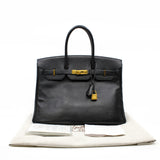 thumbnail birkin 35 in epsom black ghw P stamp - L'UXE LINK