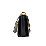 thumbnail bee mix color flap bag with fabric strap - L'UXE LINK